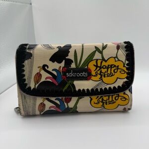 Sakroots Artist Circle Flap Wallet – Boho Bird & Floral Print Organizer